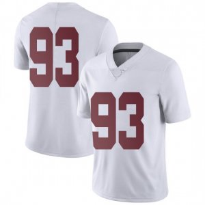 NCAA Youth Alabama Crimson Tide #93 Jah-Marien Latham Stitched College Nike Authentic No Name White Football Jersey XU17R31TO